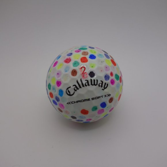Set of Three(3) Pre-Loved Hand Design Callaway Chromesoft Golf Balls with Box - Picture 14 of 16